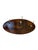 Very rare Art Deco coat hanger, Eastern Europe 1930s. Oval spruce plate in faux grained walnut (painted to imitate walnut...