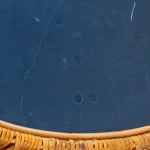 Mid-Century Modern Bamboo Sunburst Mirror from Franco Albini, Italy, 1960s For Sale - Image 10 of 13