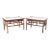 Pair of Bamboo Tile Top Tables or Stands For Sale