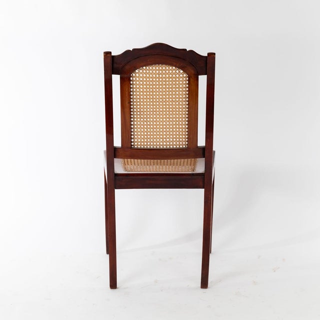 Brown Biedermeier Dining Chair with Sebel Legs, 1840s For Sale - Image 8 of 9