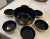 Art Nouveau Greek Pattern Melamine Salad Bowl Set For Sale - Image 3 of 3