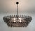Glass 21st Oval Smoky Murano Poliedri Chandelier by Fabio LTD For Sale - Image 7 of 7