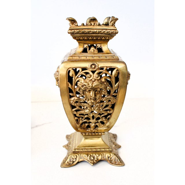 French Louis XVI Ormolu Gilt Bronze Decorative Urns/Pair For Sale - Image 4 of 8