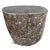 Solid heavy stone boulder vintage outdoor side table or stool. This rustic organic modern piece will look beautiful and...
