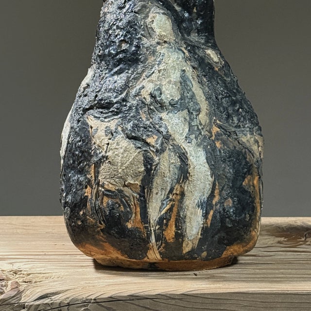 Vintage Abstract Expressionist Figurative Stoneware Vase For Sale In Philadelphia - Image 6 of 11