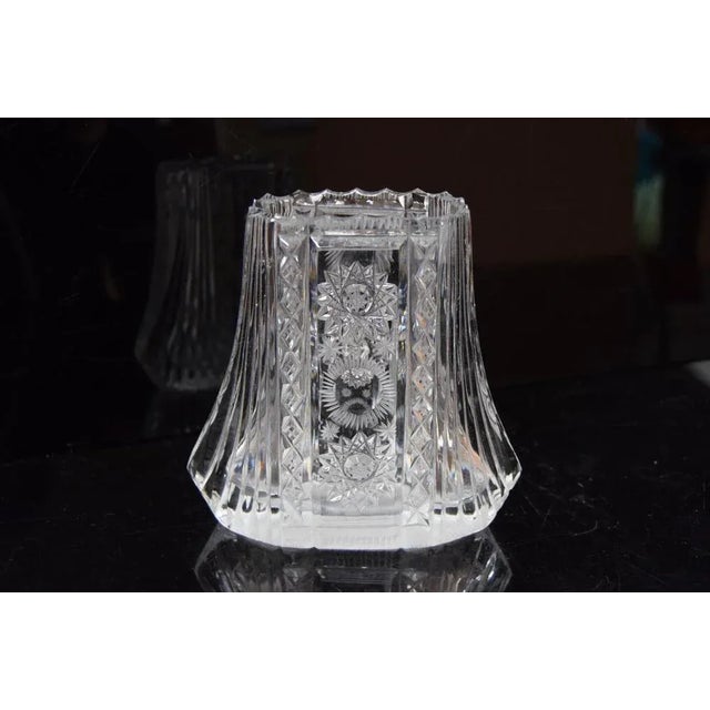 Vintage Vase in Cut Crystal Glass, 1960s For Sale - Image 3 of 10