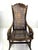 Antique Late 19th Century Cane-Back Rocking Chair With Carved Scroll Arms For Sale - Image 4 of 12