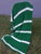 Traditional 1960's Hand Knit Green/ White Blanket- Very Clean For Sale - Image 3 of 12