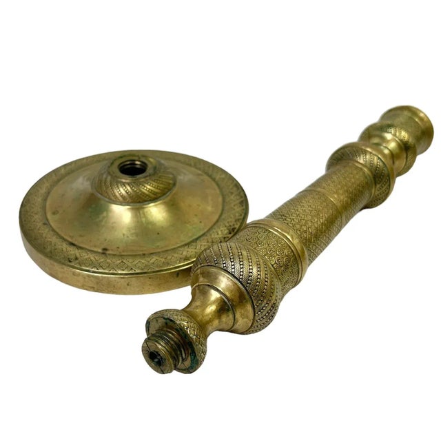 Early 19th Century Early 19th Century French Bronze Empire Candlestick For Sale - Image 5 of 8
