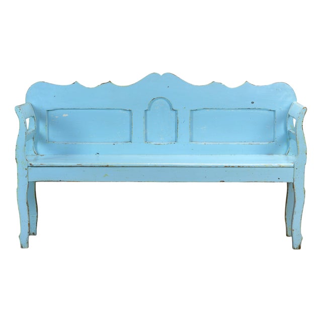 Vintage Pine Bench, 1920s For Sale