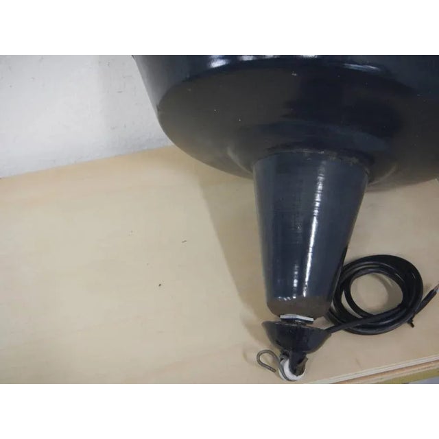 Black D40 Metal Lamp, 1950s For Sale - Image 8 of 11