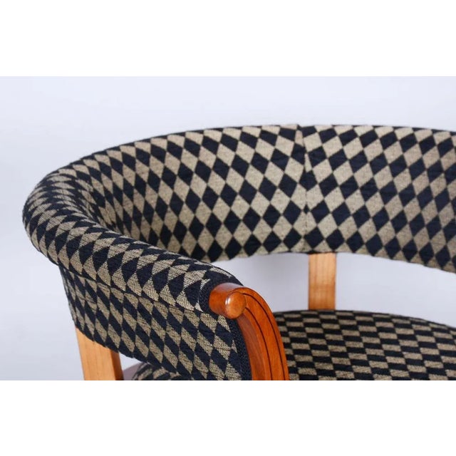 Biedermeier Armchair in Cherrywood and Ebony, Vienna, Austria, 1820s For Sale - Image 10 of 12