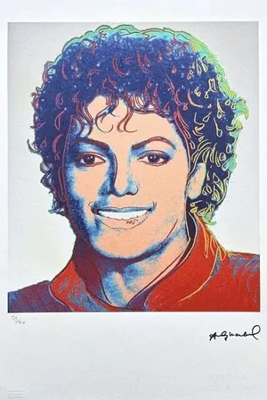 After Andy Warhol, Michael Jackson Light Grey, 1980s, Lithograph