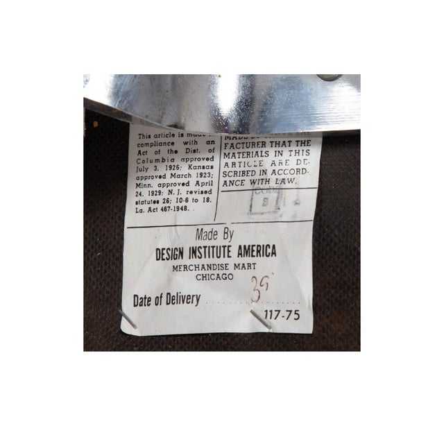 Mid-Century Modern DIA - Design Institute America Chrome Upholstered Bench Design Institute America Milo Baughman Style For Sale - Image 9 of 10