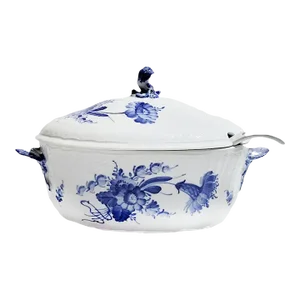 Royal Copenhagen Blue Flowers (Curved) Soup Tureen With Ladle