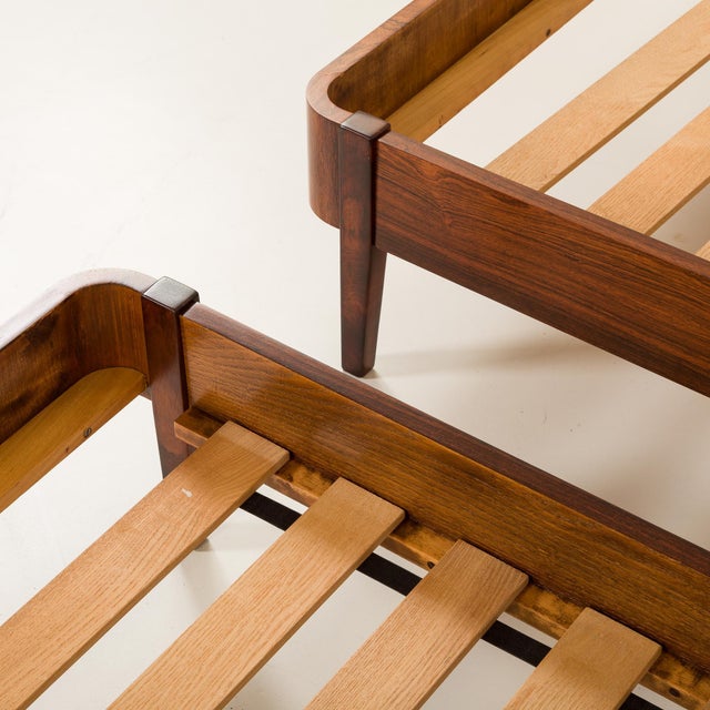 Danish Rosewood Bed Frames, 1960s, Set of 2 For Sale - Image 6 of 11