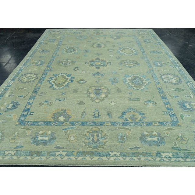 Early 21st Century Turkish Oushak Rug 8'7" x 12'2" #19031 For Sale - Image 5 of 8
