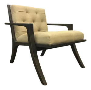 Noir Co. Mod Style Gray and Beige Lounge Chair