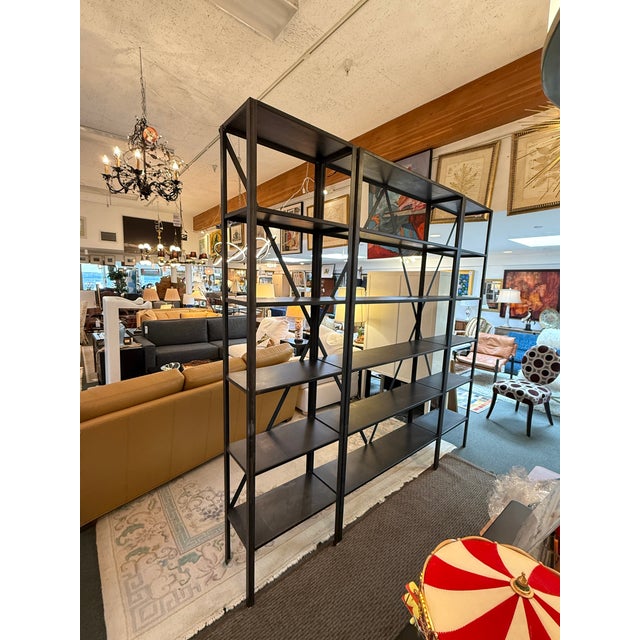 Industrial Metal Shelving Unit For Sale - Image 12 of 12