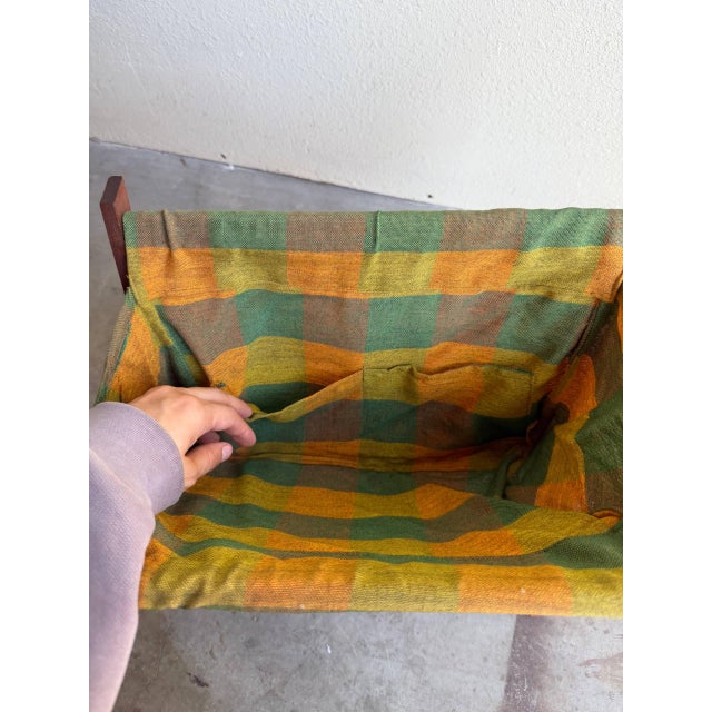 Wood Vintage Danish Teak Folding Magazine Rack – Mid-Century Modern Scandinavian Design 1960s For Sale - Image 7 of 7