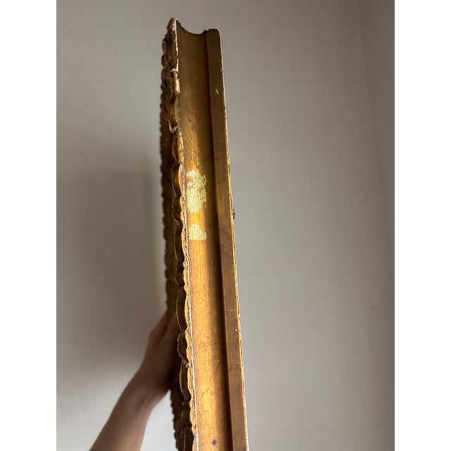 Paint Early 1900s Antique Country Landscape Oil Painting in Gilt Frame- 13 X 15” For Sale - Image 7 of 11