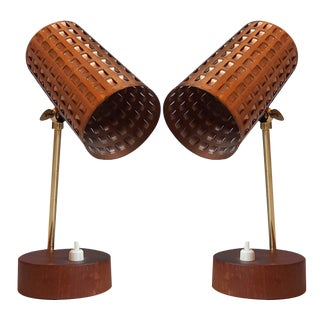Vintage Bedside Lamps, 1960s, Set of 2 For Sale