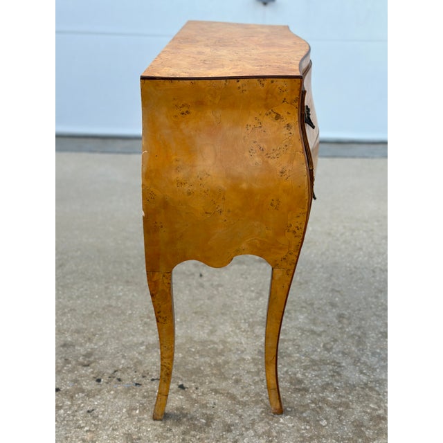 Mid 20th Century Italian Olive Wood Hall Bombe Chest For Sale - Image 4 of 11