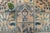 1900s Antique Navy Tan Distressed Indo Kashan Botanical Animal Allover Design Hand-Knotted Wool Low Pile Rug - 9’8“ X 12’ For Sale In Los Angeles - Image 6 of 12