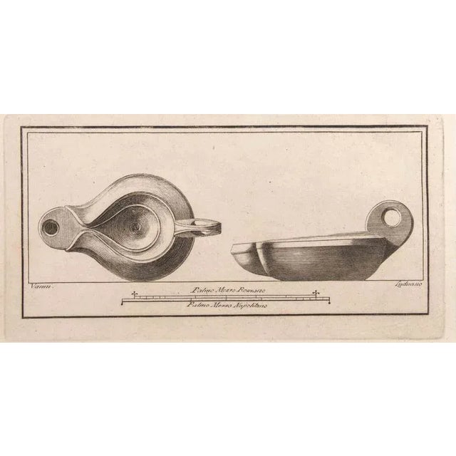 Oil lamp is an etching realized by niccolò vanni (1750-1770). The etching belongs to the print suite “antiquities of...