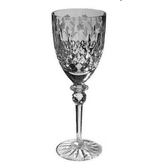Glass Made in Yugoslavia Rogaska Queen Wine Goblets - Set of 7 For Sale - Image 7 of 12