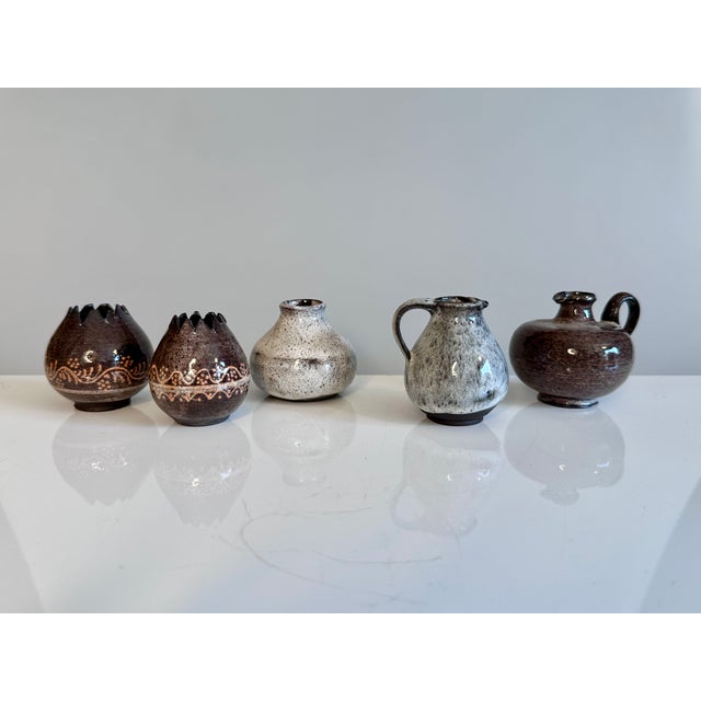 Ceramic Miniature Vases attributed to Serocka, Germany, 1960s, Set of 5 For Sale - Image 13 of 13