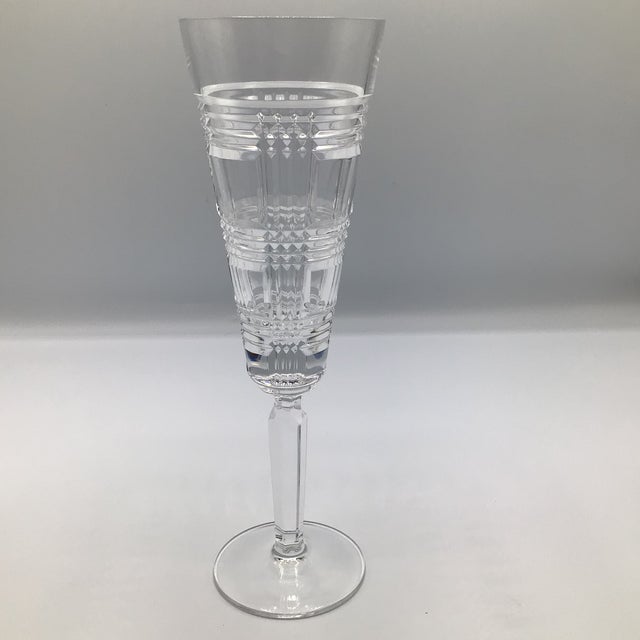 You know it Ralph Lauren when you see it and hold it. This is a set of 4 classic Ralph Lauren crystal Glen plaid champagne...