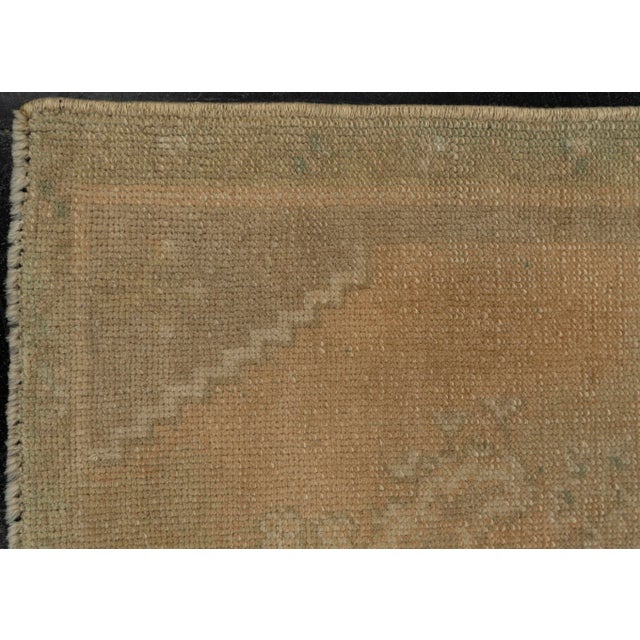 Early 21st Century Turkish Mini Rug Oriental Hand Knotted Vintage Rug 1'10" x 3'1" #21030 For Sale - Image 5 of 8
