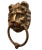 1930s Antique English Bronze Lion Door Knocker For Sale - Image 5 of 10