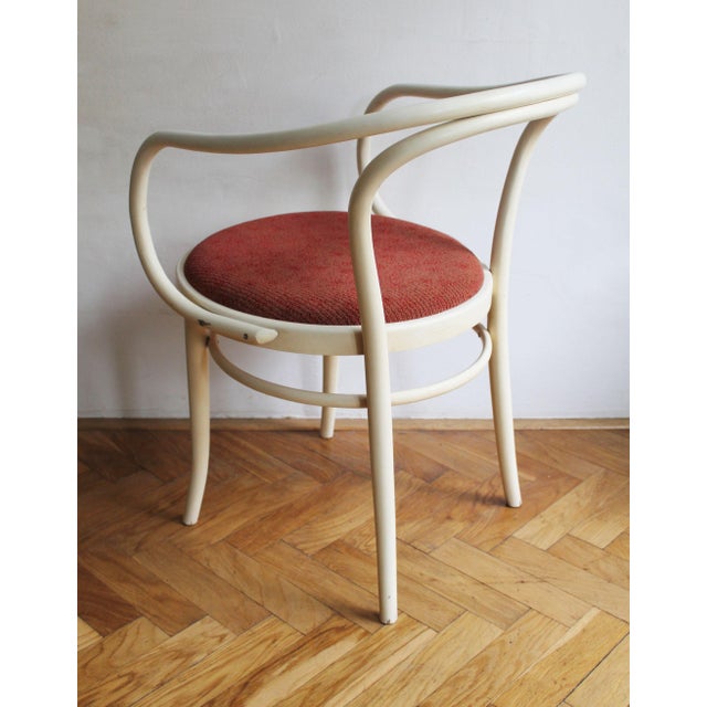 Cream Bentwood Armchairs by Antonín Šuman for Ton, Czechoslovakia, 1988, Set of 4 For Sale - Image 8 of 18