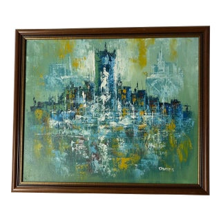 1970s Mid Century Modern Painting - Signed For Sale
