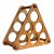 Vintage Wood 6-Bottle Wine Rack For Sale