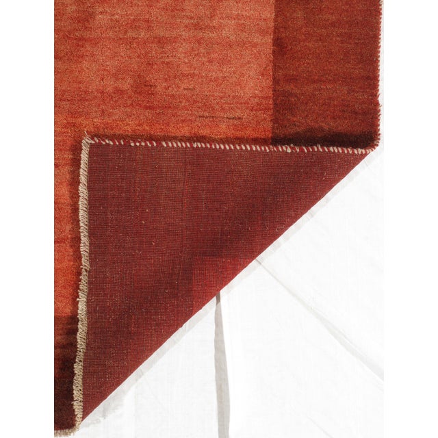 1980s Vintage Hand-Knotted Persian Gabbeh Rug 9'5" X 11'0" For Sale - Image 5 of 5