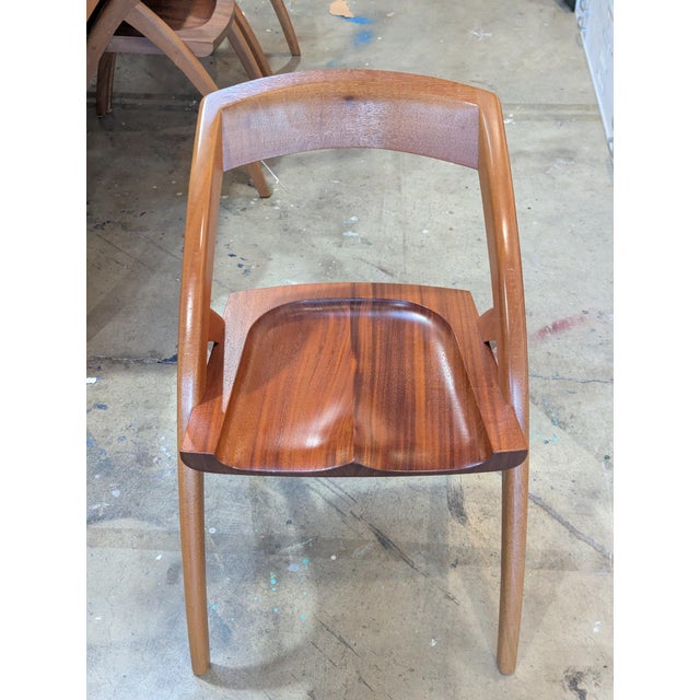 Mid-Century Modern 2006 Berkeley Mills Zama Dining Table and Eight Lambda Chairs - 9 Pieces For Sale - Image 3 of 10