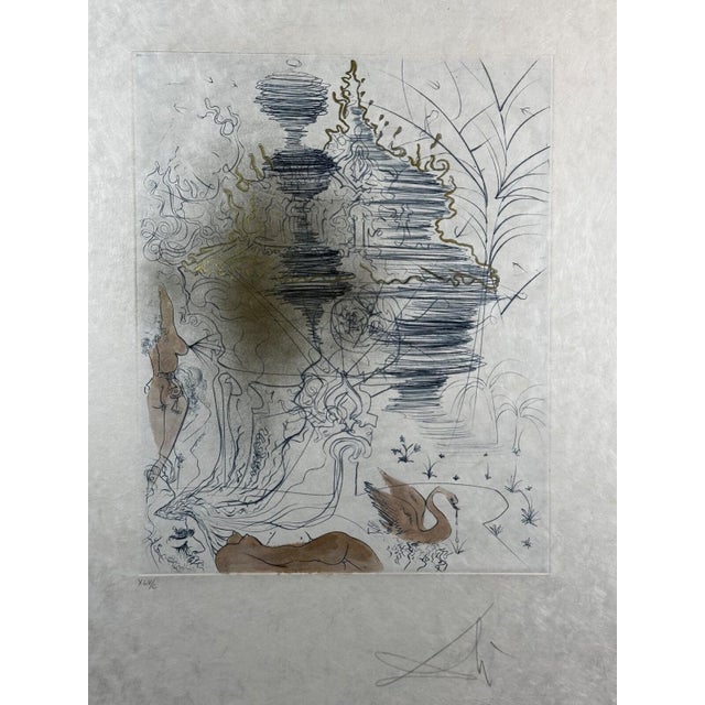ARTIST: Salvador Dali TITLE: The Hippies The Pagoda MEDIUM: Etching SIGNED: Hand Signed EDITION NUMBER: XLV/C...