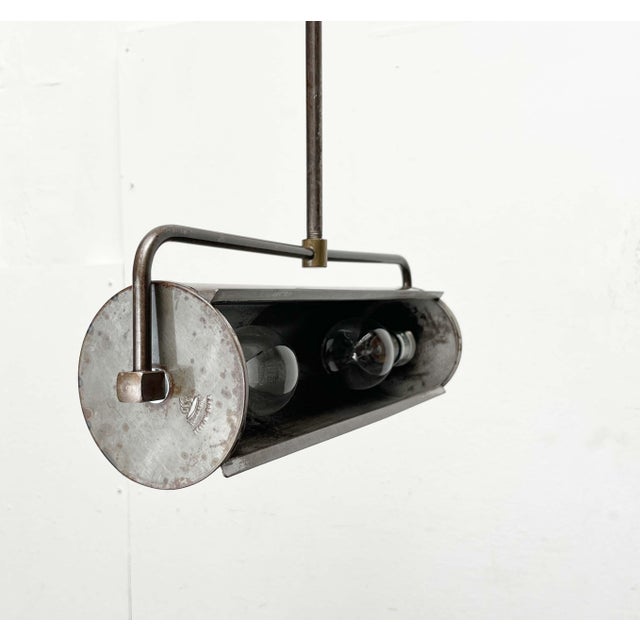 Mid-Century Modern Industrial German Ceiling Lamps from Hillebrand Leuchten, Set of 2 For Sale - Image 12 of 18