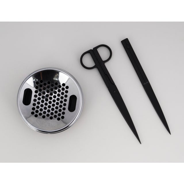 1980s Vintage Minimalist Desk Set from Caimi Ashtray & Lerche Solingen Tools, 1990s, Set of 3 For Sale - Image 5 of 12