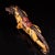 Vintage Cloisonne Enamel Tiger Figure – 12.2" Gilt Striped Beast Sculpture For Sale In Los Angeles - Image 6 of 10