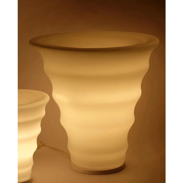 Glass Italian Murano Glass Table Lamps, Set of 3 For Sale - Image 7 of 8