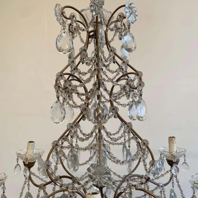 20th Century Macaroni Bead Chandelier For Sale In Los Angeles - Image 6 of 8