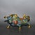 Vintage Cloisonne Enamel Bull Figurine – 11" Gilt Ox Sculpture With Floral Motif For Sale - Image 11 of 18