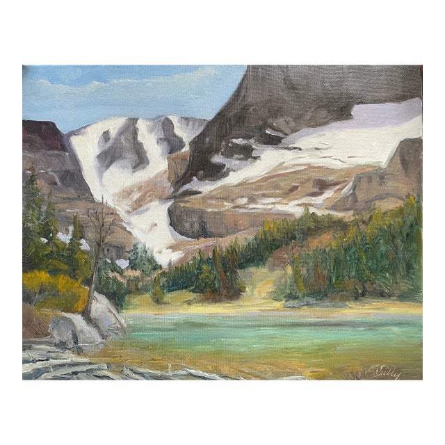 "Kates Lake" Oil on Canvas Painting For Sale