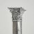 Corinthian Column Candleholder in Silver, 1950s For Sale - Image 3 of 8