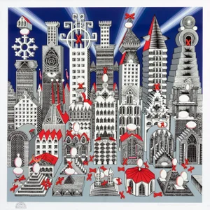 Ciudad de un millon de huevos y veinticinco duros, Pedro Friedeberg Screen Print
