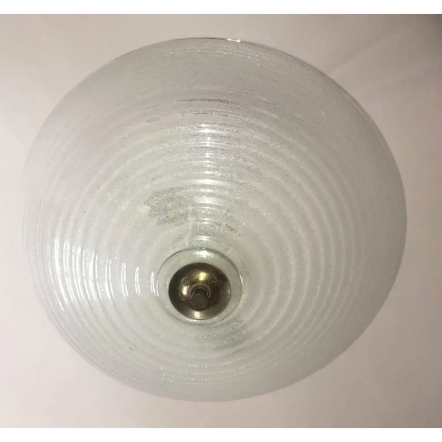 Silver Italian Pulegoso Glass Pendant from Barovier & Toso, 1940s For Sale - Image 8 of 17